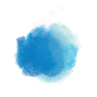 天蓝色水彩墨点