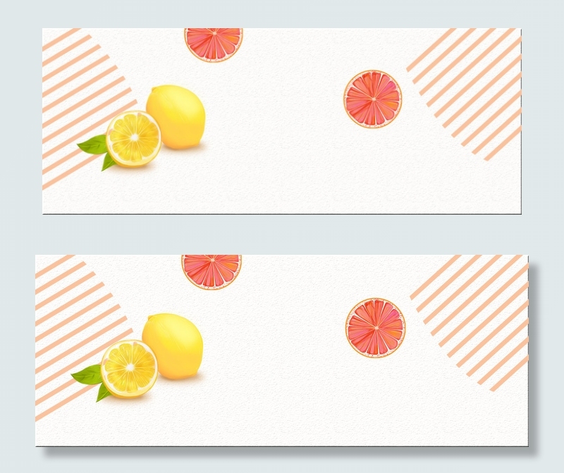 清新简约生鲜水果美食banner