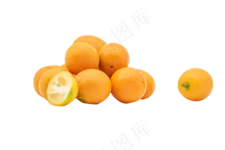 一对桔子水果