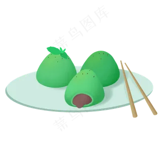 青团传统美食食物