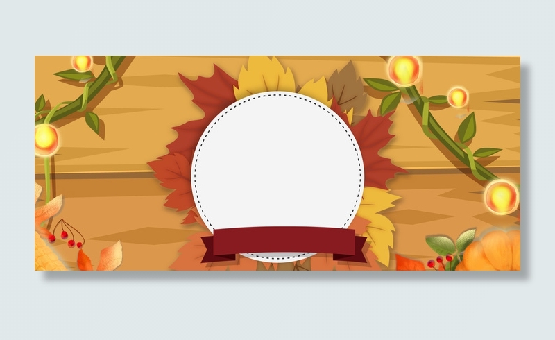 感恩节活动电商简约海报背景