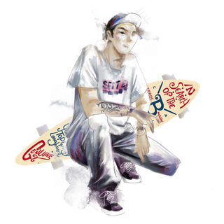 街头街舞滑板极限运动青春活力,免抠元素