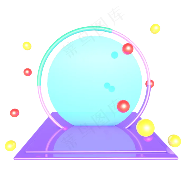 紫色618促销展台(2000*2000px 300 dpi )