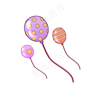 漂浮氢气球,免抠元素