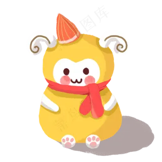 节日卡通玩具羊