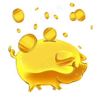 金猪贺岁2019年,免抠元素