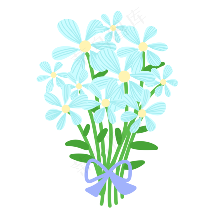 淡蓝色花束