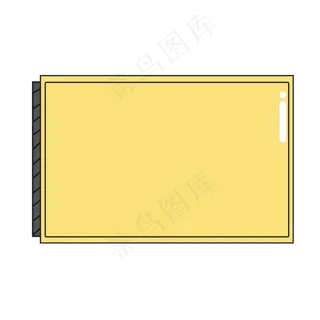 黄色简约促销标签优惠劵