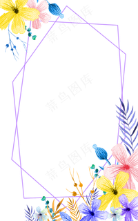 夏日装饰花框梦幻少女