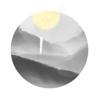 简约古风水墨山水意境禅意装饰画