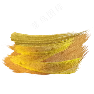 金色金粉笔刷,免抠元素