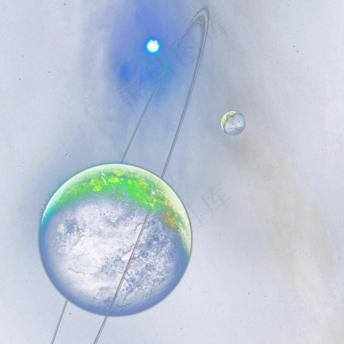 彩色创意星球元素,免抠元素(2100*2100px 300 dpi )psd模版下载