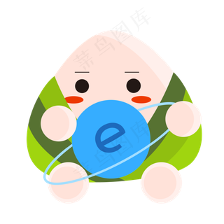 端午节粽子卡通主题浏览器图标