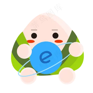 端午节粽子卡通主题浏览器图标