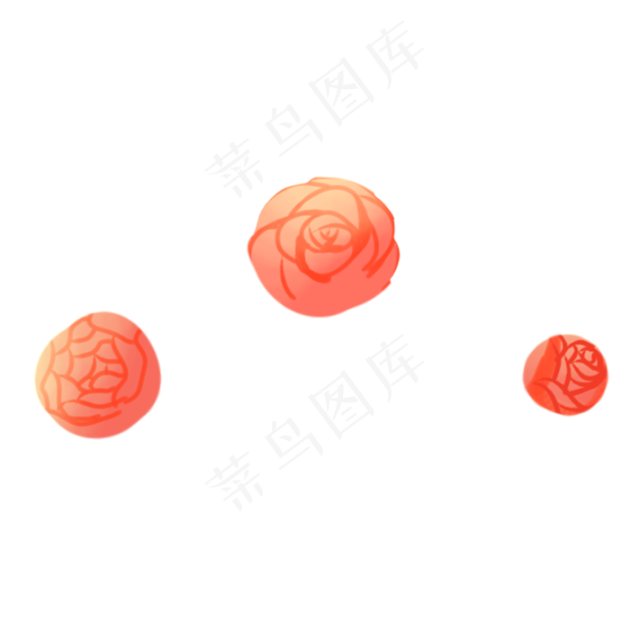 卡通鲜花PNG下载(2000X2000(DPI:300))psd模版下载