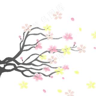 春分樱花树浪漫樱花免抠 春分樱花树浪漫樱花免抠