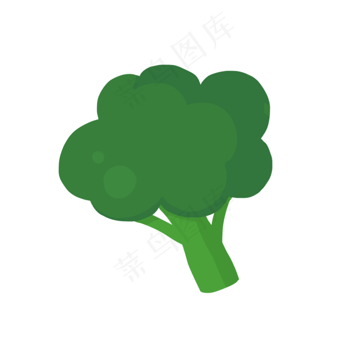 手绘卡通绿色西蓝花蔬菜手绘(2000X2000(DPI:300))psd模版下载