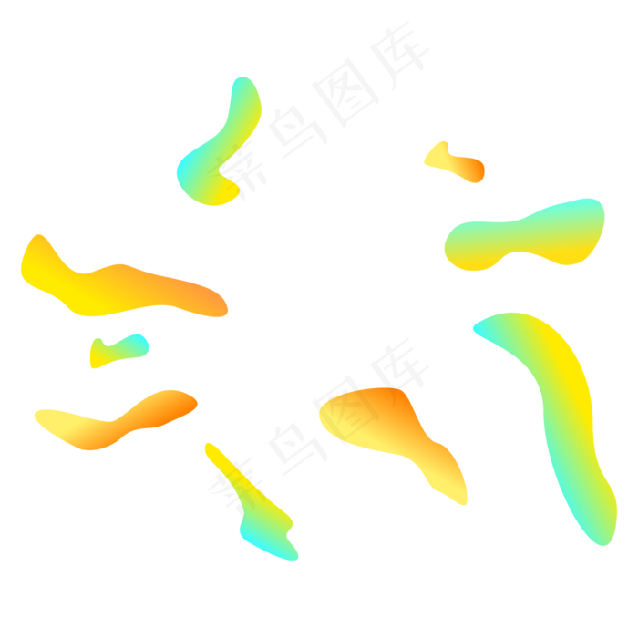 618电商流体渐变主题装饰素材(580X580)ai矢量模版下载