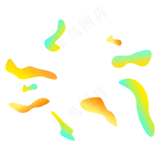 618电商流体渐变主题装饰素材