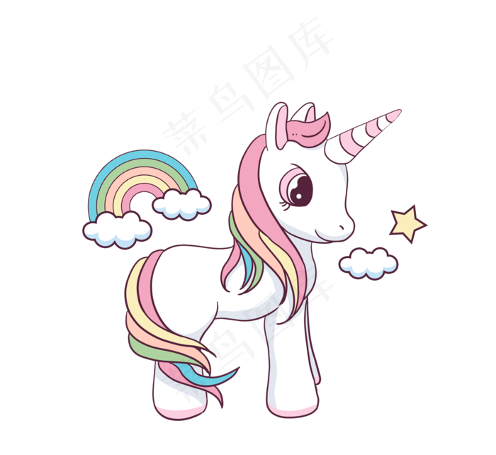 独角兽形象,免抠元素