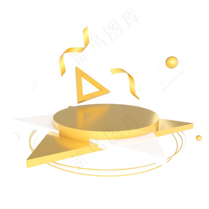 电商618金色活动促销舞台