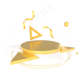 电商618金色活动促销舞台