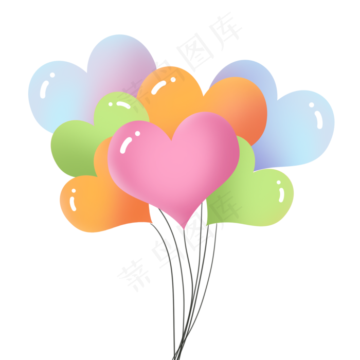 母亲节爱心气球