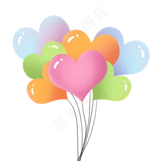 母亲节爱心气球