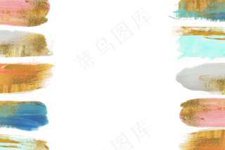 油画金粉装饰边框艺术,免抠元素