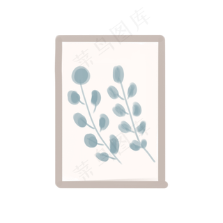 植物叶子图画