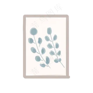 植物叶子图画