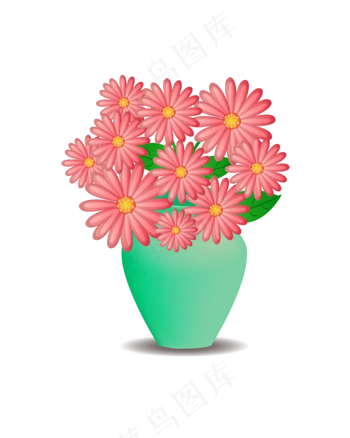 矢量手绘卡通花束(4167*5208px 300 dpi )ai矢量模版下载