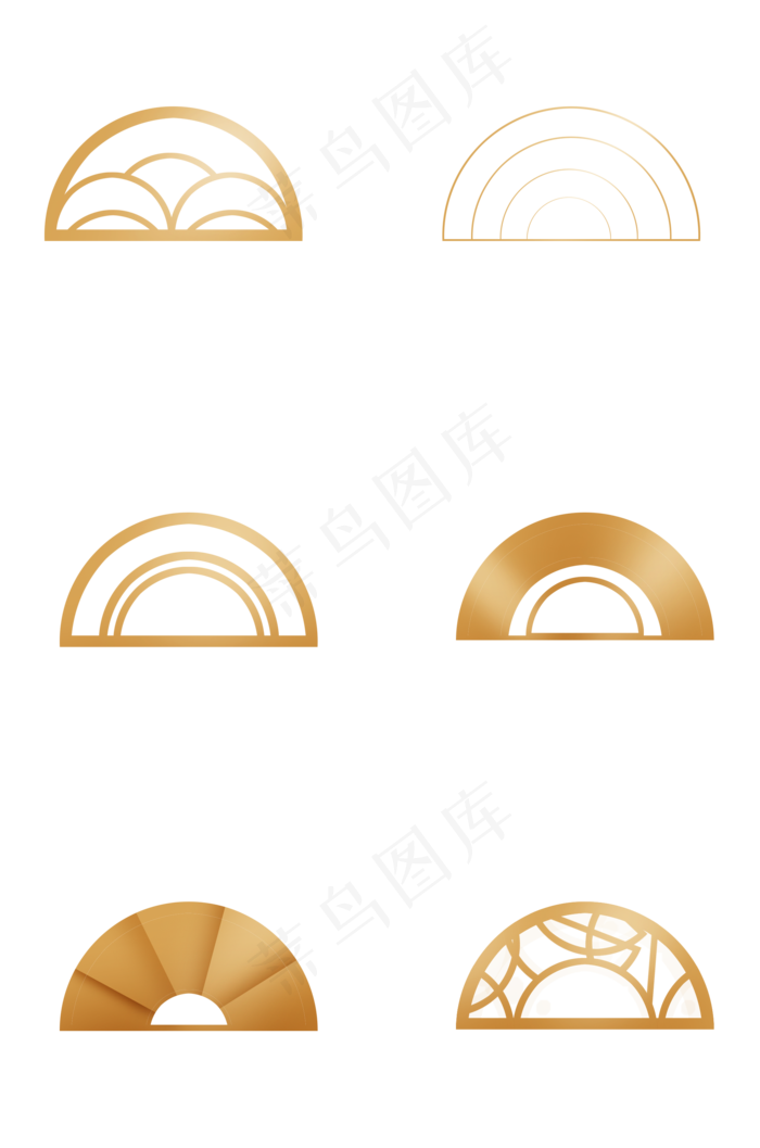 金色半圆图案(2000X2000(DPI:72))psd模版下载