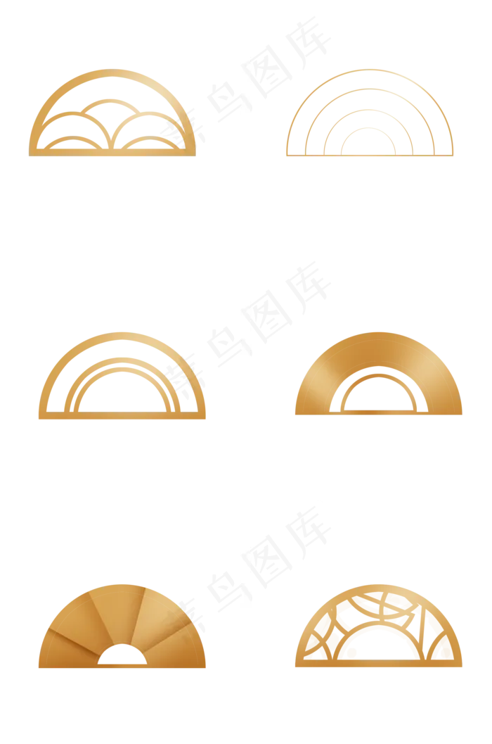金色半圆图案(2000X2000(DPI:72))psd模版下载