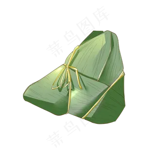 端午节卡通手绘粽子绿色