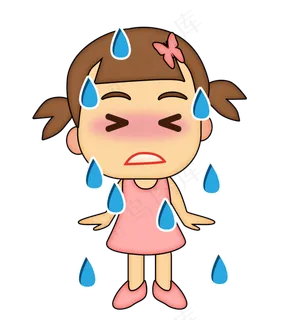 流汗的人物png素材