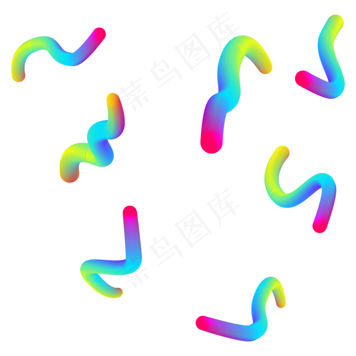 卡通矢量促销流体渐变氛围圆柱电