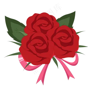 情人节红玫瑰花束