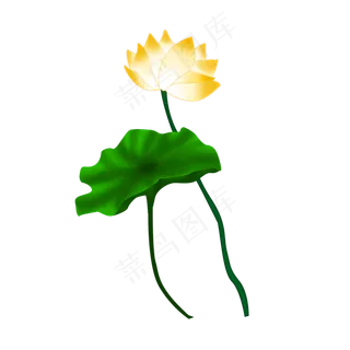 卡通粉色莲花免扣