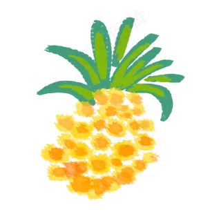 可爱简约菠萝设计图