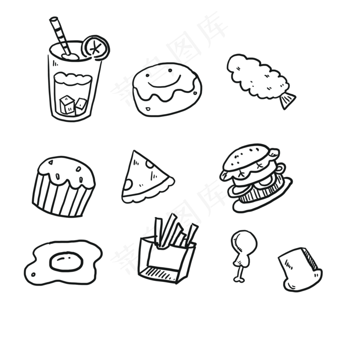 食物系列手绘手账