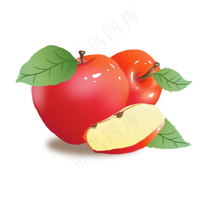 苹果红色苹果圣诞苹果节日苹果水,免抠元素
