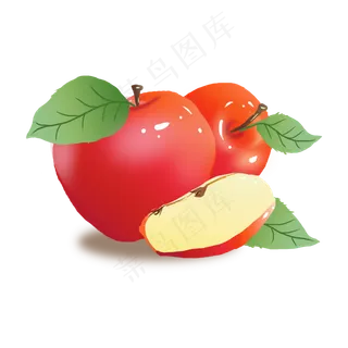 苹果红色苹果圣诞苹果节日苹果水,免抠元素