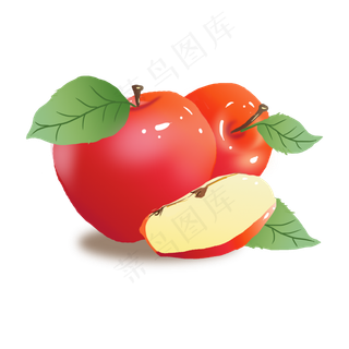 苹果红色苹果圣诞苹果节日苹果水,免抠元素