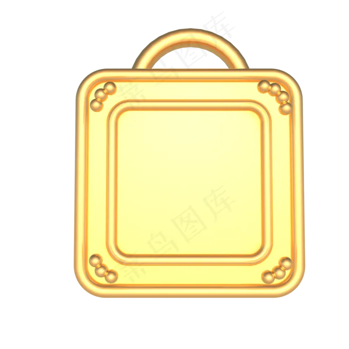 C4D金色奖牌(2000*2000px 300 dpi )