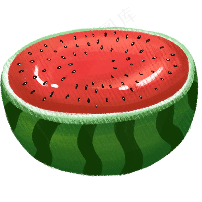 水果半块西瓜(2000X2000(DPI:300))psd模版下载