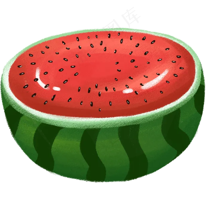 水果半块西瓜(2000X2000(DPI:300))psd模版下载
