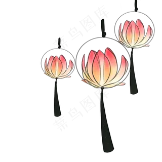 中国风灯笼装饰素材,免抠元素