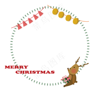 圣诞节圣诞老人礼物场景png免费下,免抠元素