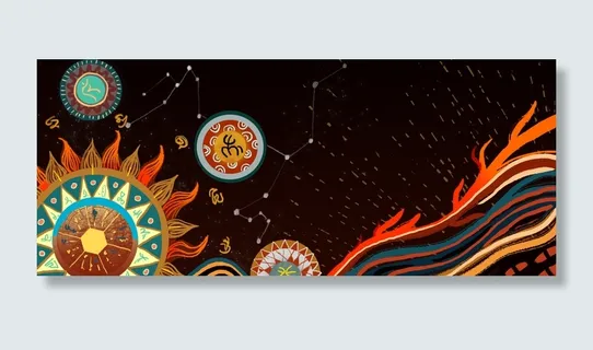 神话中国风新式中国风传说艺术罗盘宇宙